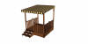 Terrasse en bois pour mobile home en bois trait autoclave classe 4, plancher viss inox, simple, couverte, couverte partiellement, non couverte. Profondeur 2,50 m ou 3 mtres. Soubassements fourni avec toutes nos terrasses en bois pour mobilhome. Terrasse mobil-home montage trs rapide. 