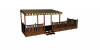 Terrasse en bois pour mobile home en bois trait autoclave classe 4, plancher viss inox, simple, couverte, couverte partiellement, non couverte. Profondeur 2,50 m ou 3 mtres. Soubassements fourni avec toutes nos terrasses en bois pour mobilhome. Terrasse mobil-home montage trs rapide. 