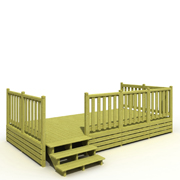 terrasse mobil home simple 250x480